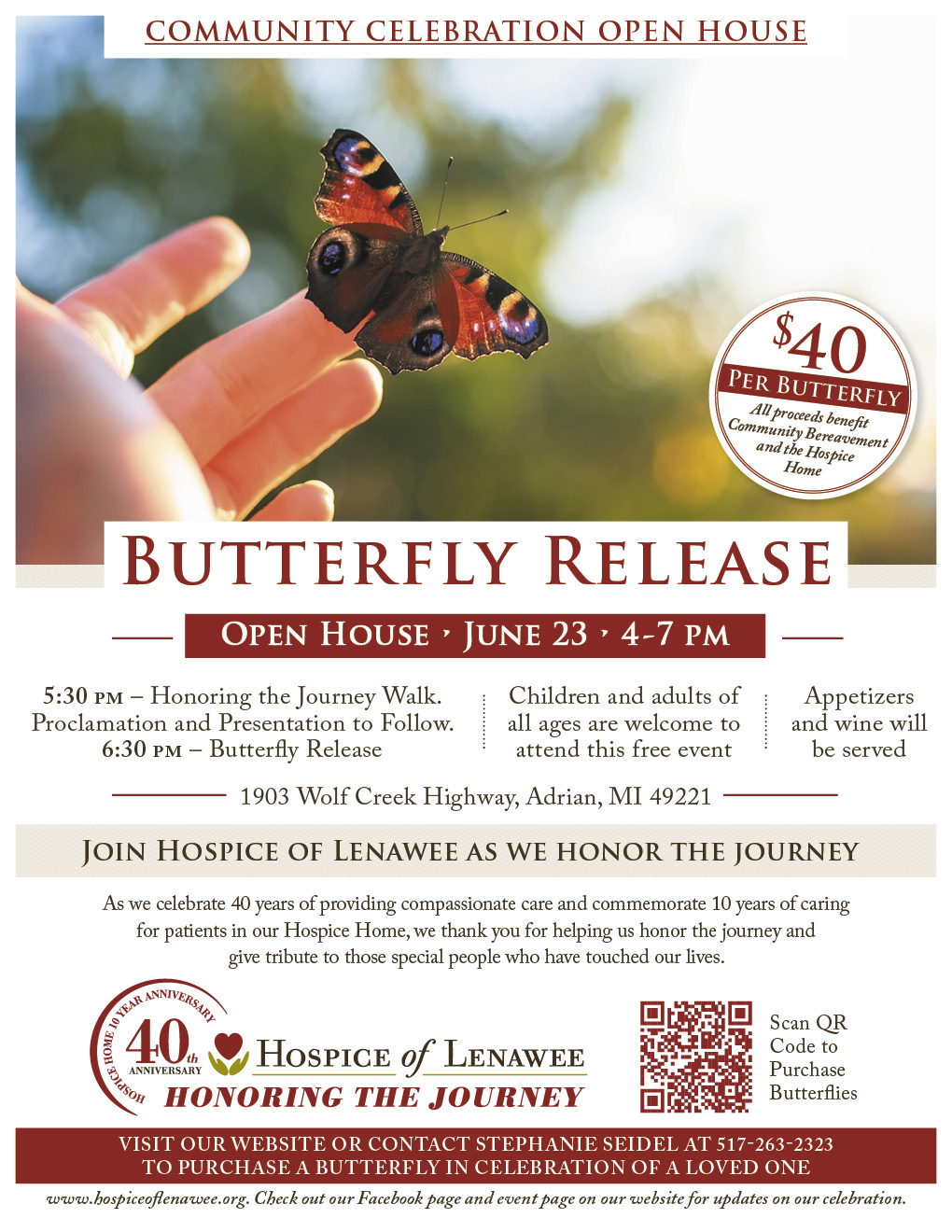 Butterfly Release Fundraiser